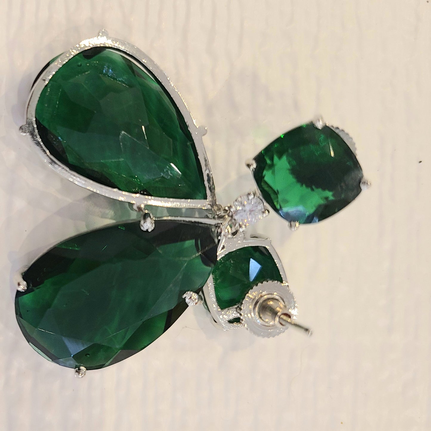 Tiara, Emerald Green Doublets