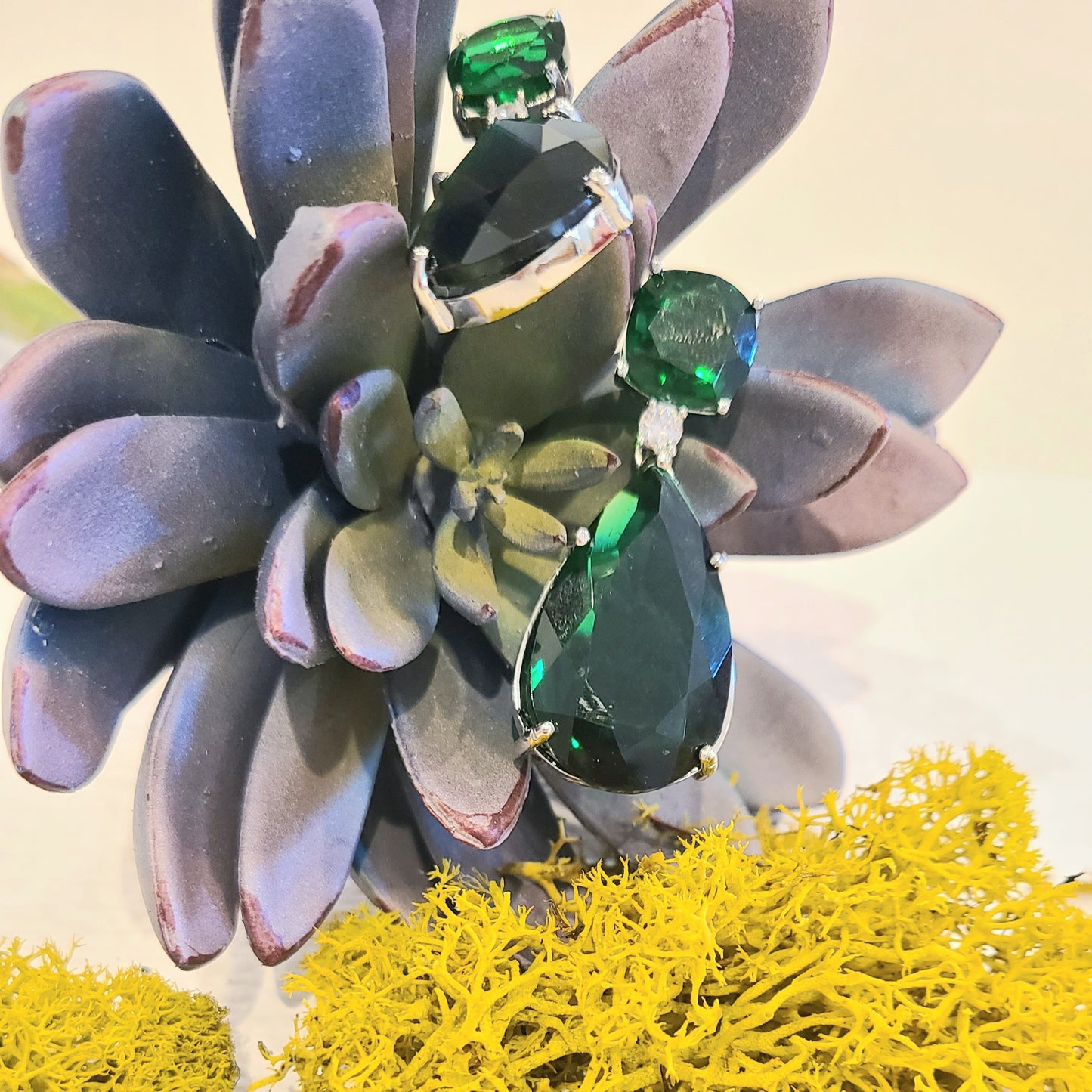 Tiara, Emerald Green Doublets
